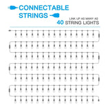 LED 15x S14 Bulbs Globe String Lights Commercial Grade Patio Outdoor Garden