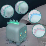 Led Cartoon Alarm Clock Voice Control Digital