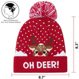 LED Christmas Knitted Hat