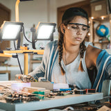 LED Dual-Head Work Light with Adjustable Tripod Stand
