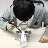 LED Lights Helping Hands Magnifying Glass