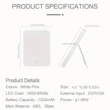 LED Makeup Mirror Touch Screen 3 Light Portable Standing Folding Vanity Mirror