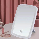 LED Makeup Mirror with Touch Sensor - 3 Color Lighting Modes