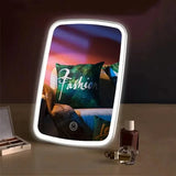 LED Makeup Mirror with Touch Sensor - 3 Color Lighting Modes