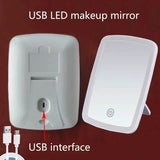 LED Makeup Mirror with Touch Sensor - 3 Color Lighting Modes