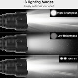 LED Rechargeable Zoomable Flashlight