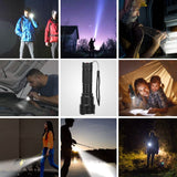 LED Rechargeable Zoomable Flashlight