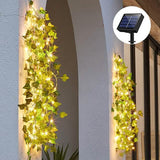 LED Solar Ivy Leaf String Light