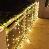 LED Solar Ivy Leaf String Light