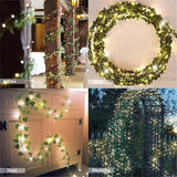LED Solar Ivy Leaf String Light