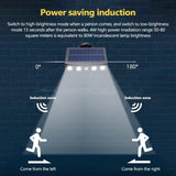 LED Solar Powered Wall Light Rotatable Waterproof Motion-Sensor Lights