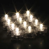 LED Submersible Waterproof Floral Decoration Tea Vase Battery Light Candles