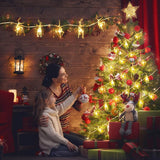 LED Warm White Christmas Lights Reindeer String Lights
