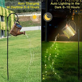 LED Watering Can Fairy Teapot Solar String Lights