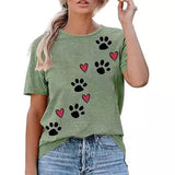 Leo Rosi Women's Dog Paw T-Shirt