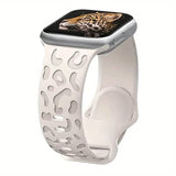 Leopard Engraved Replacement Band Compatible with iWatch