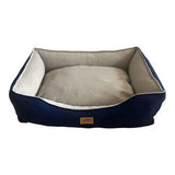 Lepus Dolce Premium Blue Pet Bed Soft Baby Face Fabric Medium