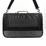 Lepus Mesh Pet Carrier Bag Breathable Grey 28x45x28 cm