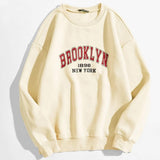 Letter Graphic Thermal Lined Sweatshirt