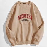 Letter Graphic Thermal Lined Sweatshirt