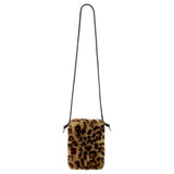 Eklips Plush Leopard Print Phone Bag Soft Protective Pouch