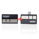 Anderic Substitute for LiftMaster 973LM 3-Button Vizor 390 MHz Garage Door Opener Remote Control [973LM]