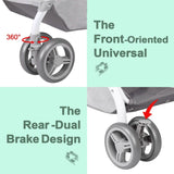 Light Blue Baby Infant Foldable Umbrella Stroller Lightweight Travel Carriage Pushchair