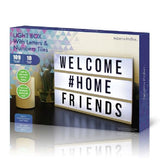 Light Box with Letters and Number Tiles