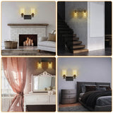 Light Wall Scone Lighting with Clear Glass