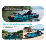 Lightweight 10FT 1-Person Modular Fishing Kayak With Propeller Drive System (SAK67032)