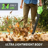 Lightweight Electric Cordless Leaf Blower for Lawn Care With 2 Batteries & Charger