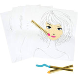 Lil Me Makeup Artist Sketch Set with 10 Design Sketch Sheets