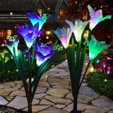 Lily Flower Multi-Color Changing LED Solar Powered Lights