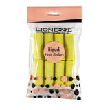 Lionesse Yellow Hair Rollers for Natural Volume 8-Pack