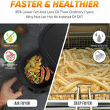 LITIFO 4.5QT Air Fryer with Digital LED Touch Screen Single Basket System