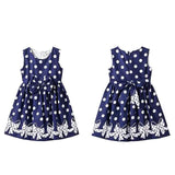 Little Girls' Dress Sundress Polka Dot Casual Lace Trims Print