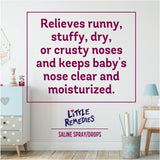 Little Remedies, Saline Nasal Spray and Saline Drops for Baby and Newborn, 0.5 Fl Oz, 3 Pack