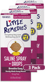 Little Remedies, Saline Nasal Spray and Saline Drops for Baby and Newborn, 0.5 Fl Oz, 3 Pack