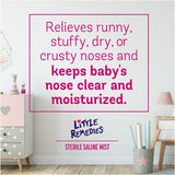 Little Remedies Sterile Saline Nasal Mist, Safe for Newborns, 3 oz