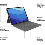 Logitech Combo Touch Keyboard for iPad Pro 11-inch (1st, 2nd, and 3rd Gen)
