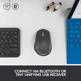 Logitech M720 Wireless Triathlon Mouse with USB Unifying Receiver (Refurbished)