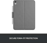 Logitech Slim Folio Bluetooth Keyboard Case for iPad (10th Generation) with Integrated Wireless Keyboard (Refurbished)
