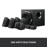 Logitech Z906 5.1 Surround Sound Speaker System - THX, Dolby Digital and DTS Digital Certified (Refurbished)
