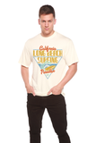 Long Beach Surfing Printed Men's Bamboo Viscose/Organic Cotton Short Sleeve Graphic T-Shirt