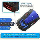 Long Range Car Detection System,City/Hwy Speed Alarm & POP Fast Scan, Automatic 360° Detection With Voice Prompt