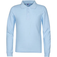 Boys/ Unisex Long Sleeve Pique Polo Shirt