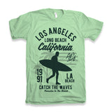 Los Angeles Men's Bamboo Viscose/Organic Cotton Short Sleeve Graphic T-Shirt