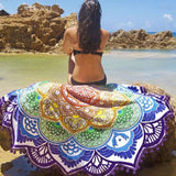 Lotus Flower Beach Throw