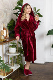 Women’s Plush Hooded Robe - Spa-Worthy Comfort at Home