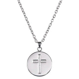 Love, Faith, & Survival Cubic Zirconia Disc Necklace